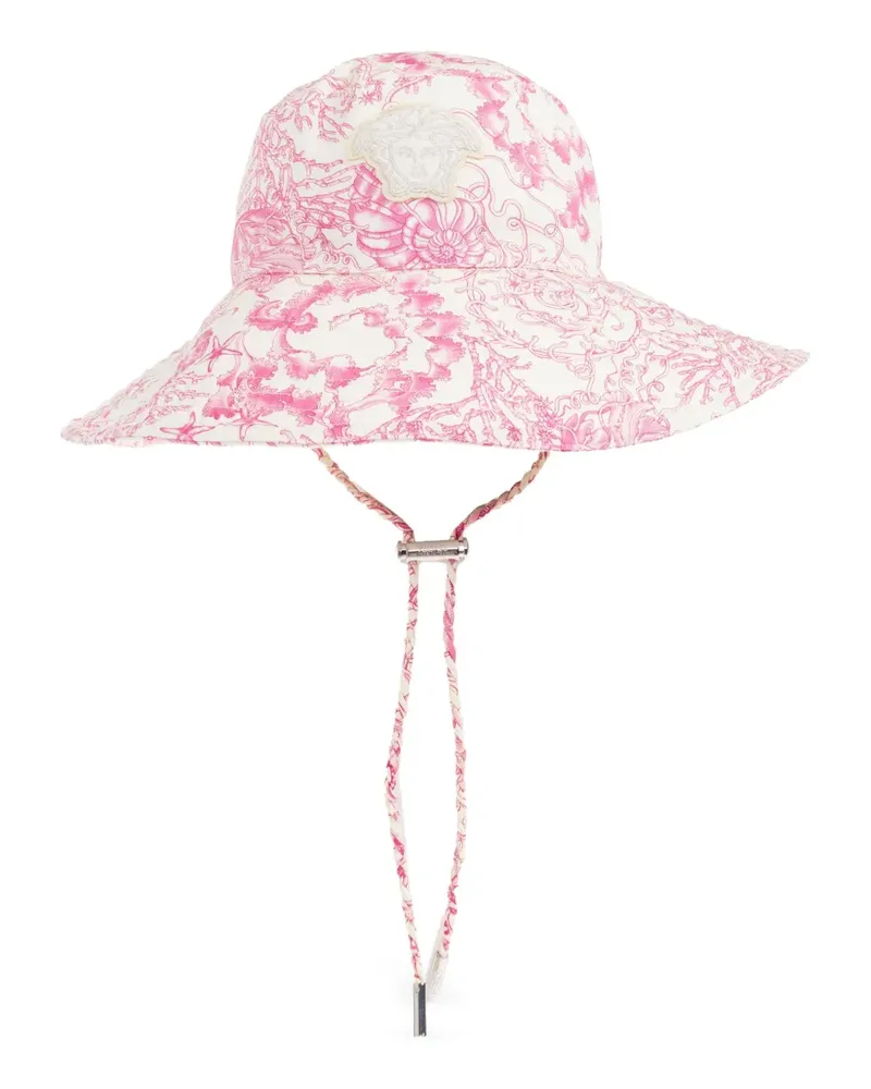 Versace Fischerhut mit Medusa-Kopf - Rosa Rosa