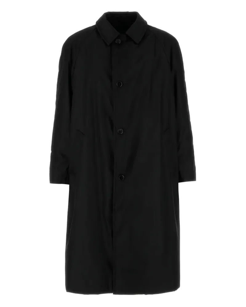 Prada Trenchcoat mit Knopfverschluss - Schwarz Schwarz
