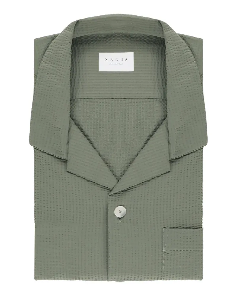 XACUS Active Hemd aus Seersucker - Grau Grau