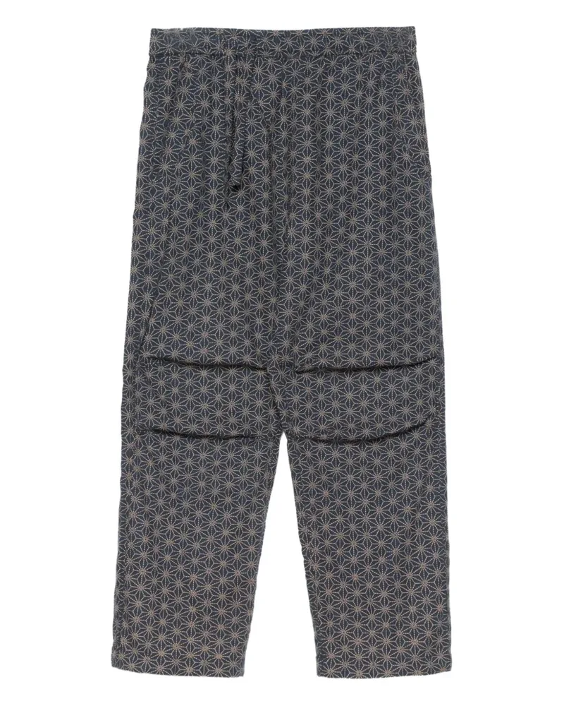 maharishi Geometrisch gemusterte Jogginghose - Blau Blau