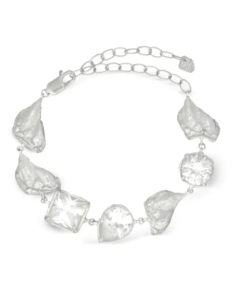 Loveness Lee Eda Armband mit strukturierten Saphiren - Silber Silber