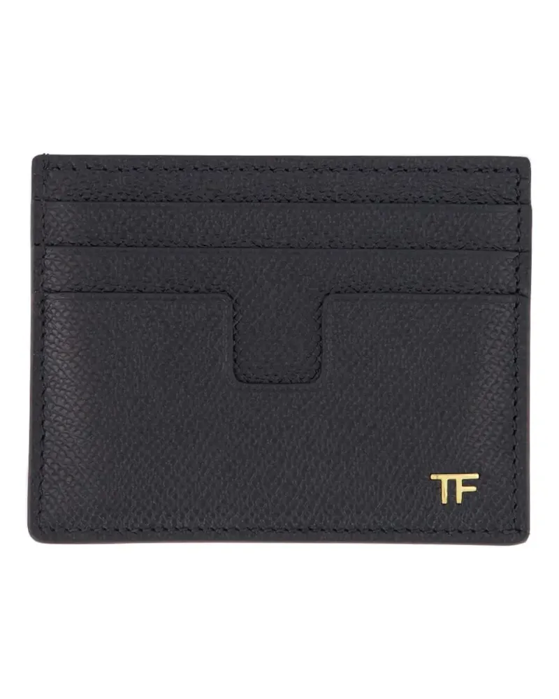 Tom Ford logo-detail card holder - Schwarz Schwarz