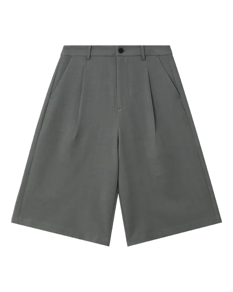 b+ab Shorts mit weitem Bein - Grau Grau
