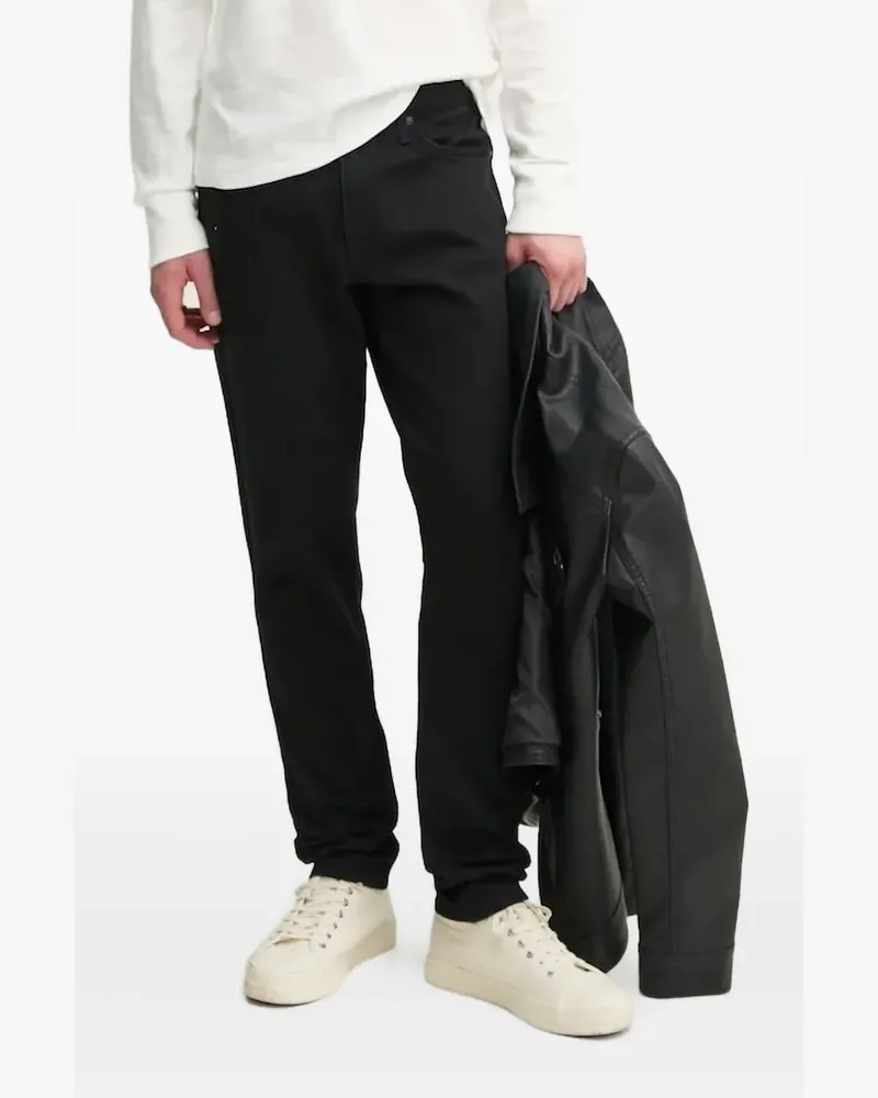 Rag & Bone Jeans mit bestickter Tasche - Schwarz Schwarz