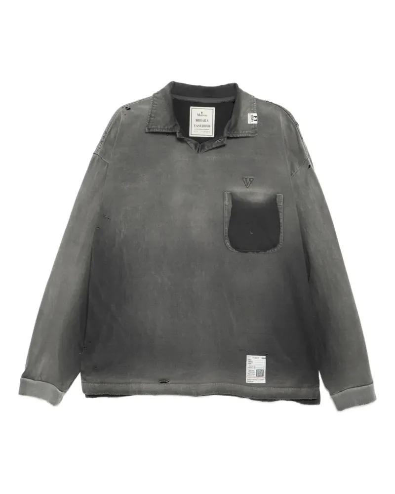 MIHARAYASUHIRO Sun Faded Like Oberteil - Grau Grau
