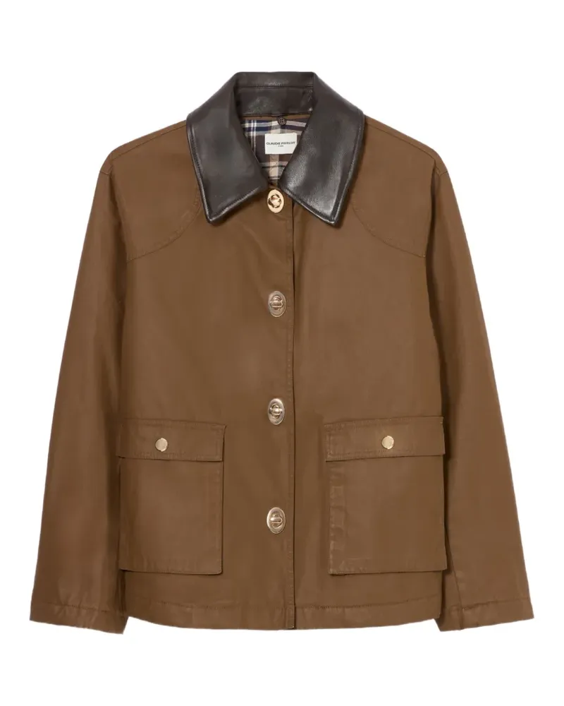Claudie Pierlot short waxed parka - Braun Braun