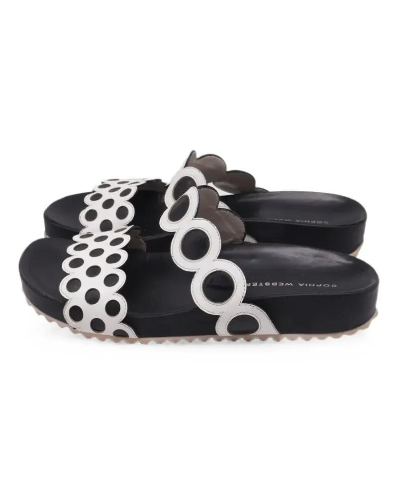Sophia Webster cut-out flat sandals - Schwarz Schwarz