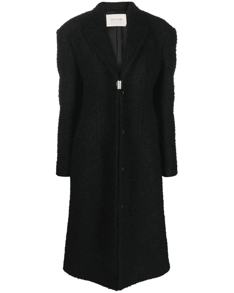 1017 ALYX 9SM Mantel mit Bouclé - Schwarz Schwarz