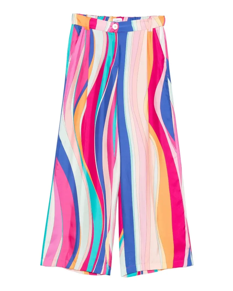 MARELLA Opossum abstract-print trousers - Rosa Rosa