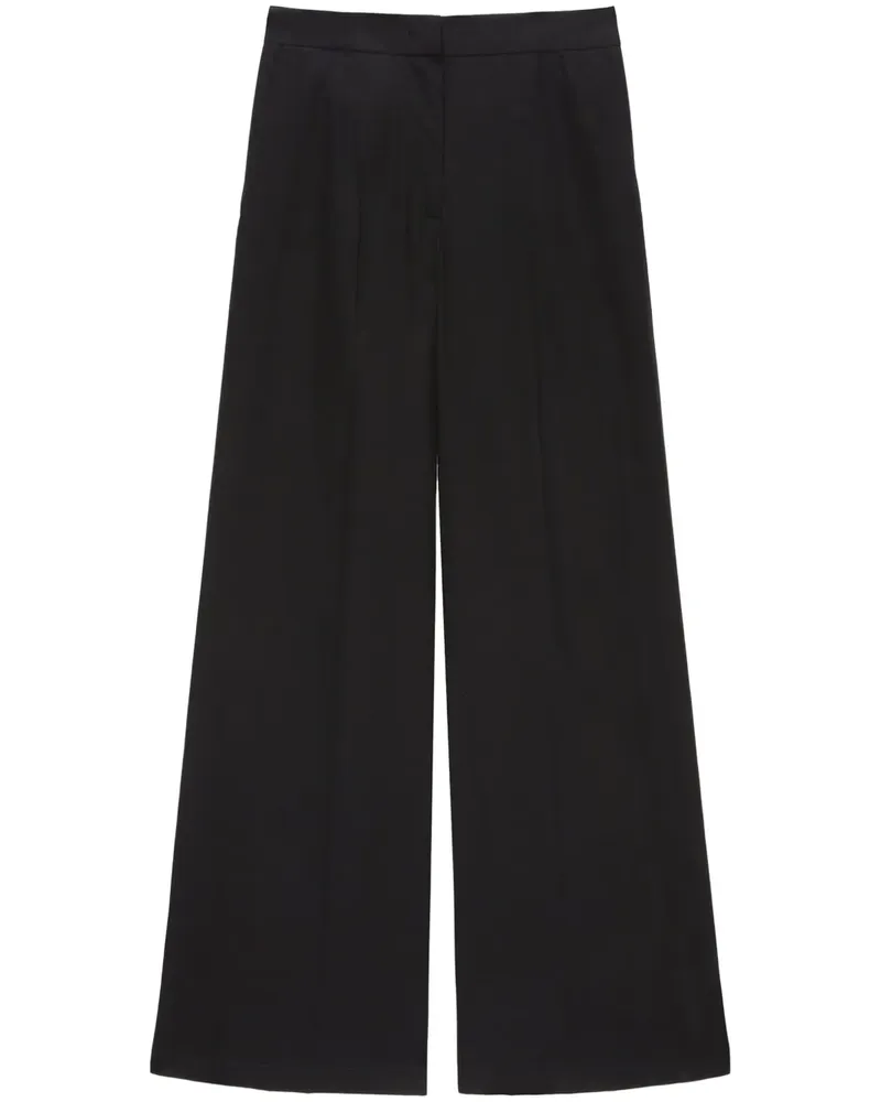 MSGM Palazzohose mit hohem Bund - Schwarz Schwarz