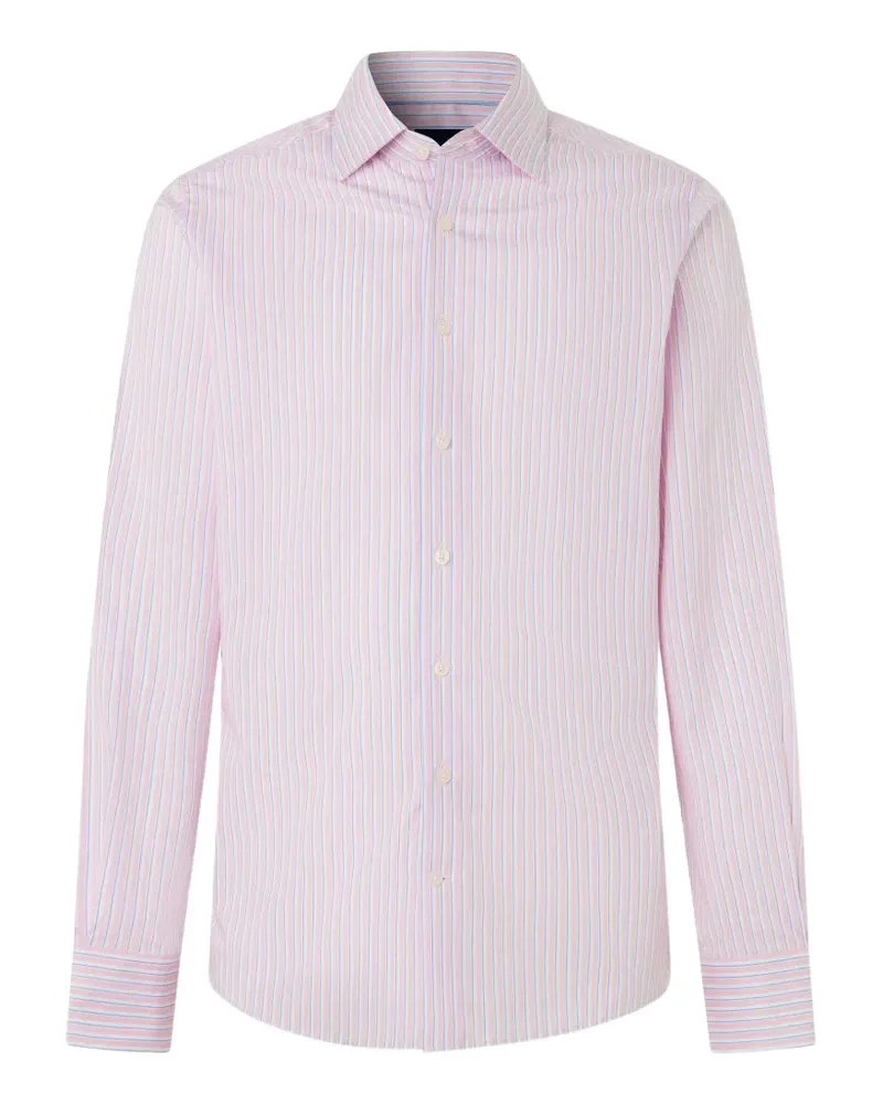 Hackett Gestreiftes Hemd - Rosa Rosa
