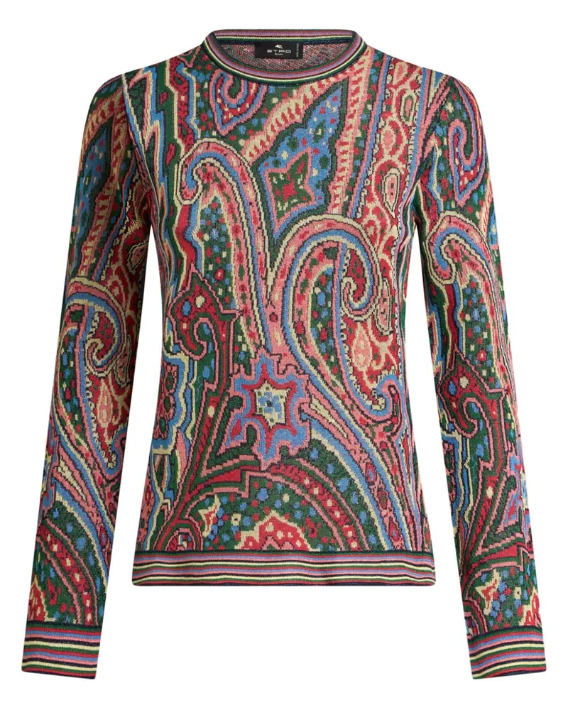 Etro Pullover aus Paisley-Jacquard - Blau Blau