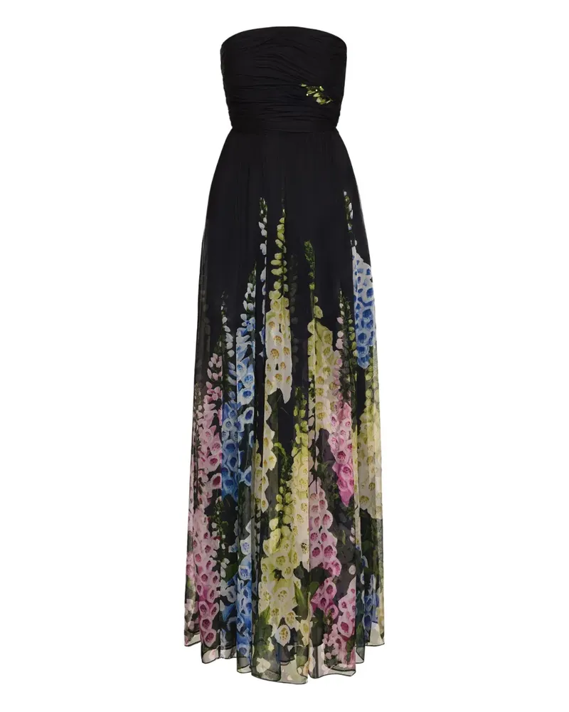 Oscar de la Renta Chiffonrobe mit Farbverlauf-Optik - Schwarz Schwarz