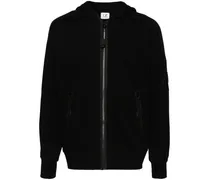 Hoodie mit Linsen-Detail - Schwarz