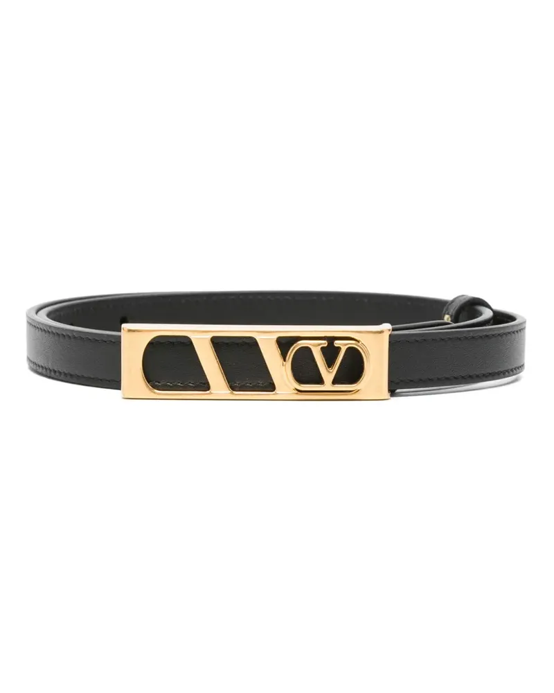 Valentino Garavani VLogo Signature Gürtel - Schwarz Schwarz