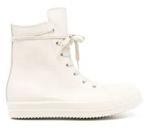 High-Top-Sneakers mit Schnürung - Weiß