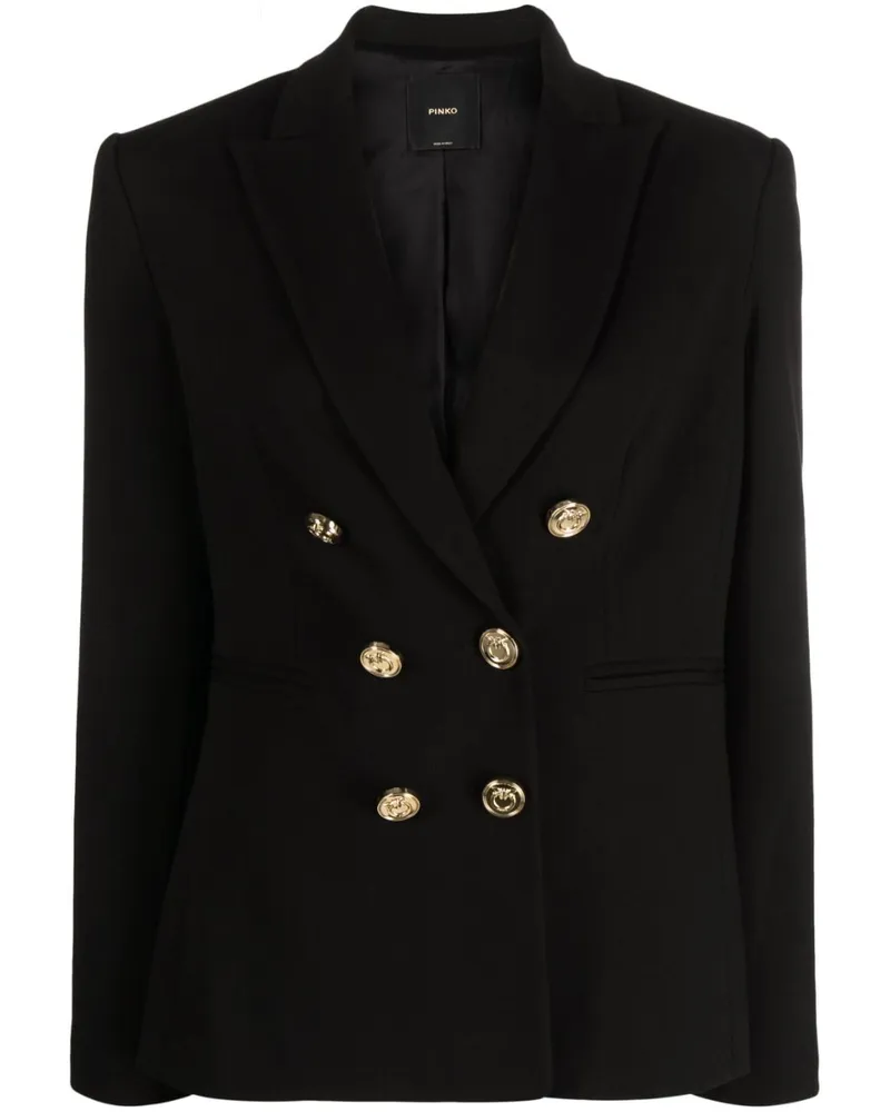 Pinko Doppelreihiger Blazer Schwarz