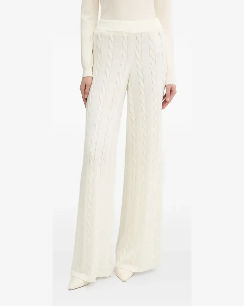 Guess cable-knit trousers - Nude Nude