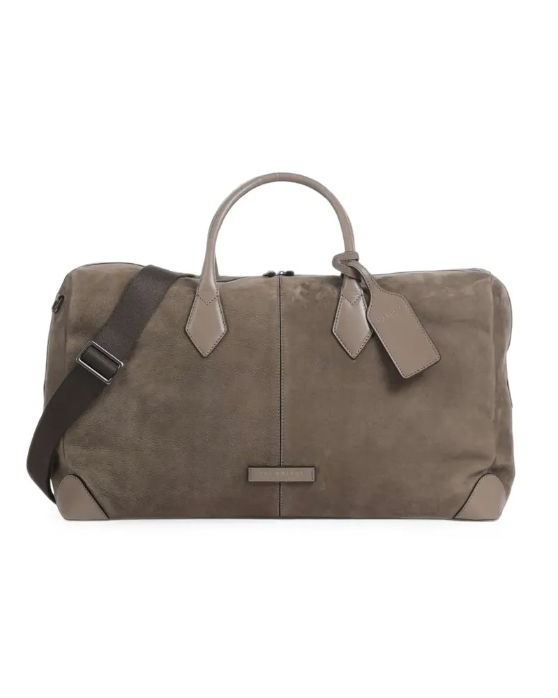 The Bridge Weekend Reisetasche mit Lederbesatz - Grau Grau
