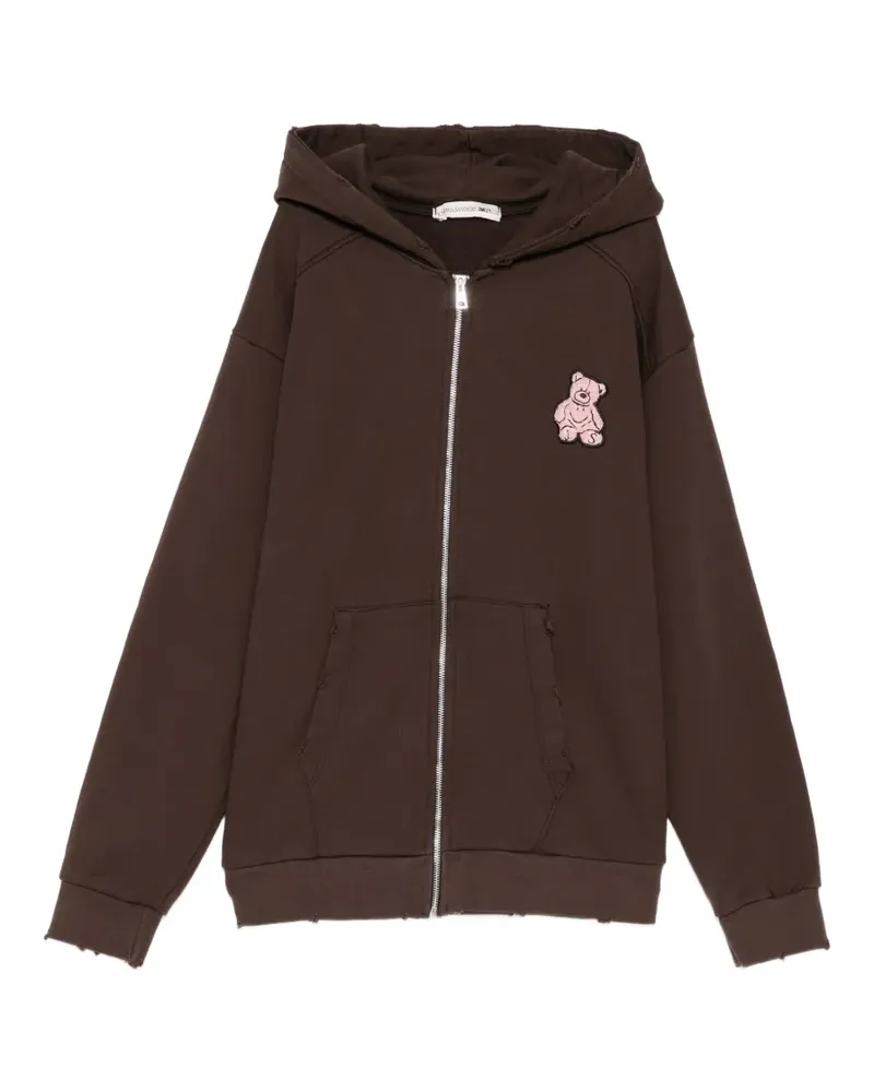 Joshua Sanders Hoodie mit Bär - Braun Braun