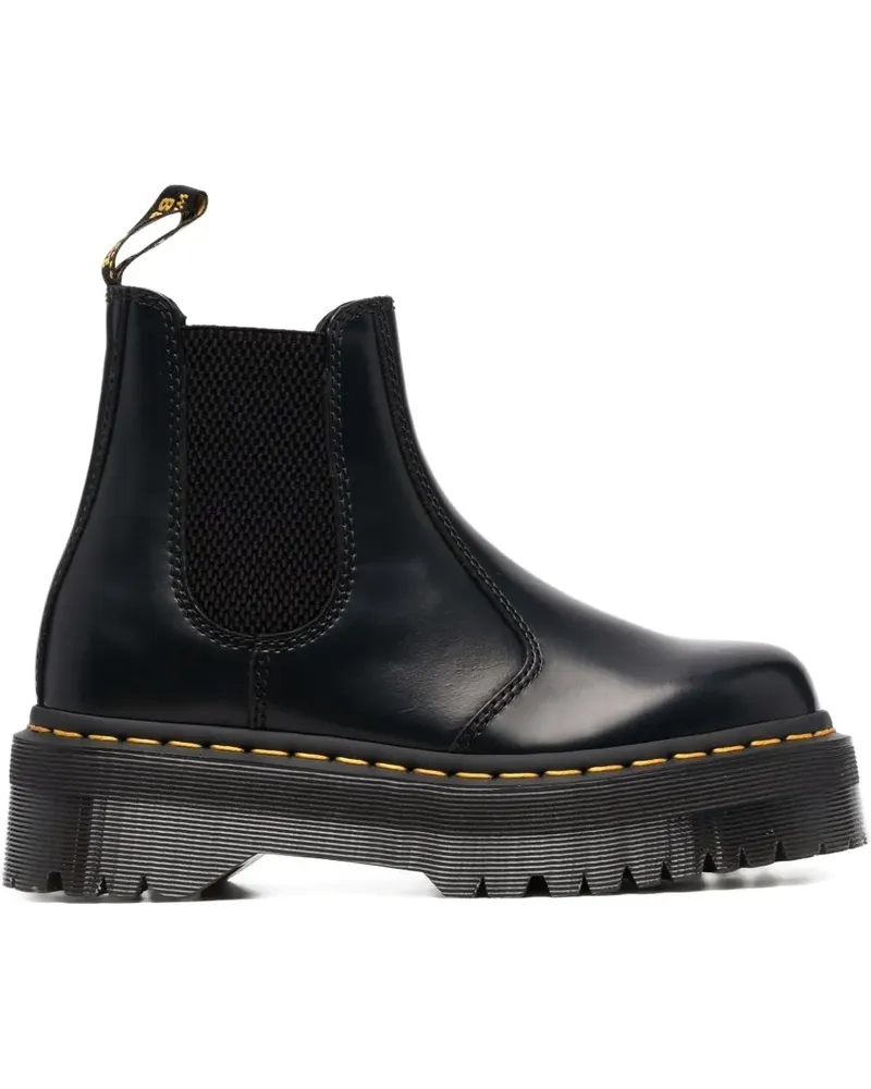 Dr.Martens 50mm 2976 Quad leather platform chelsea boots - Schwarz Schwarz