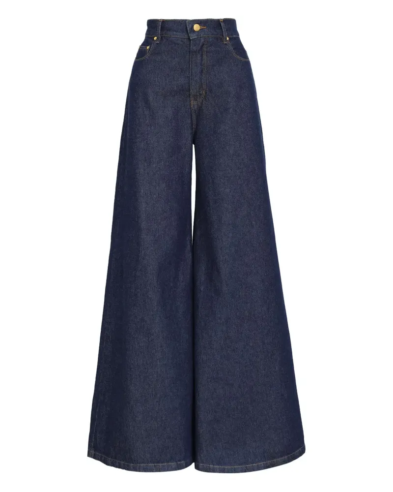 Amapô Jeans mit Logo-Patch - Blau Blau