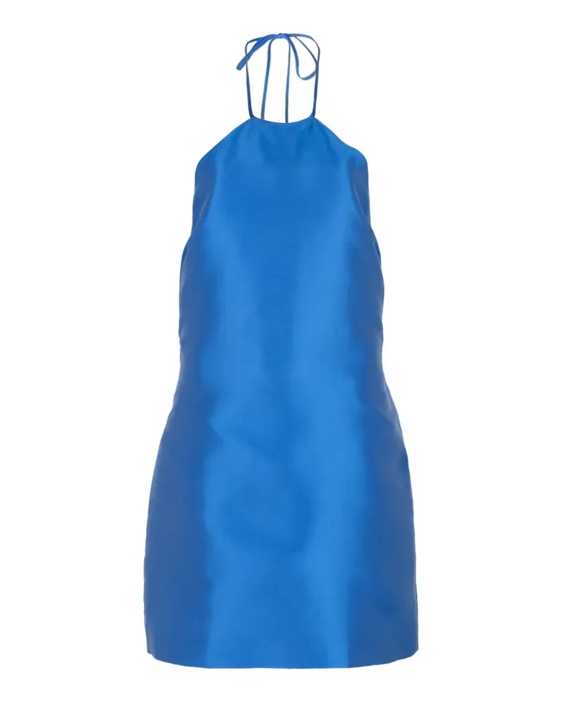 BERNADETTE Rückenfreies Francine Neckholder-Minikleid - Blau Blau