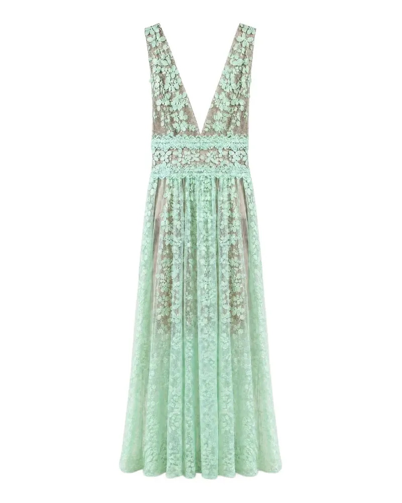 BRONX AND BANCO Kleid mit Spitze - Grün Grün
