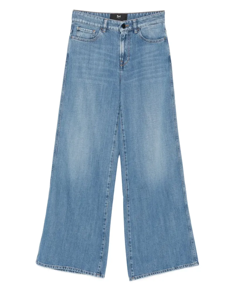 3x1 Jeans aus Baumwolle - Blau Blau
