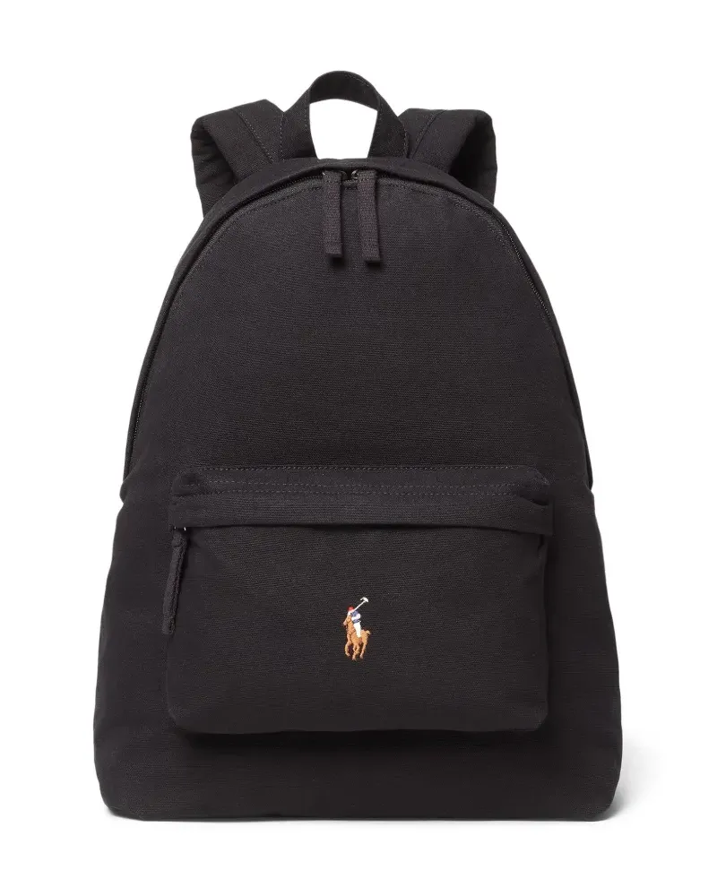 Ralph Lauren Rucksack mit Polo Pony - Schwarz Schwarz