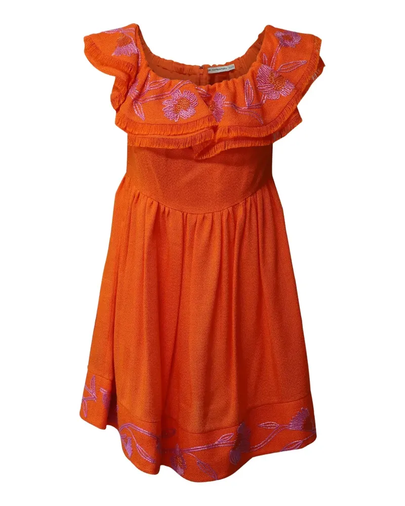 Mary Katrantzou Marietta embroidered mini dress - Orange Orange