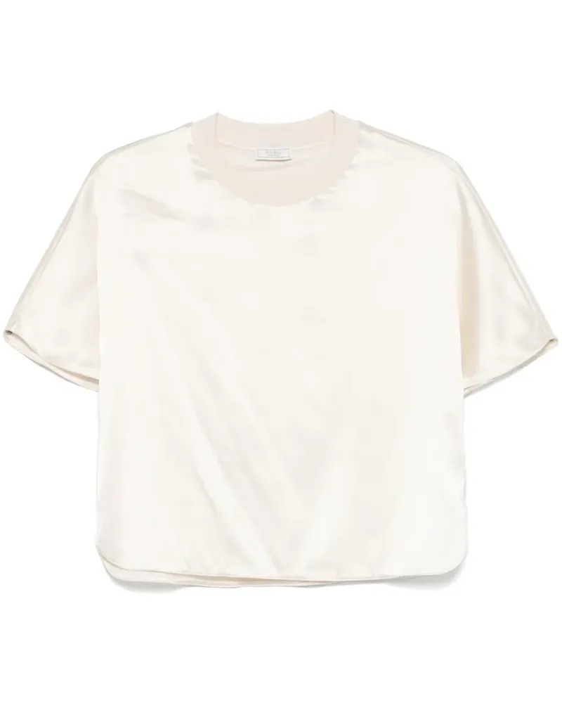 Peserico T-Shirt aus Satin - Nude Nude
