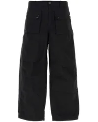 Ten c Cargohose mit weitem Bein Schwarz