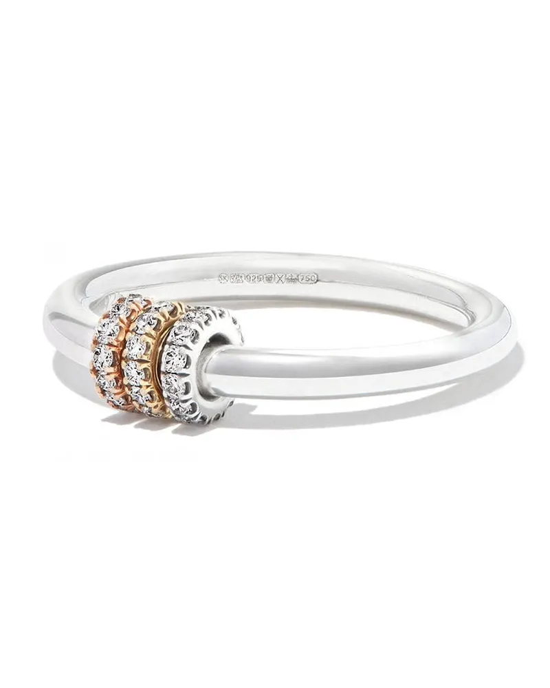 Spinelli Kilcollin 18kt Sirius Goldring mit Diamanten - Silber Silber