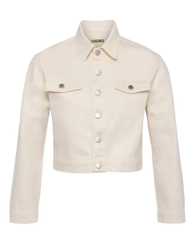 L'Agence Koda Cropped-Jacke - Nude Nude