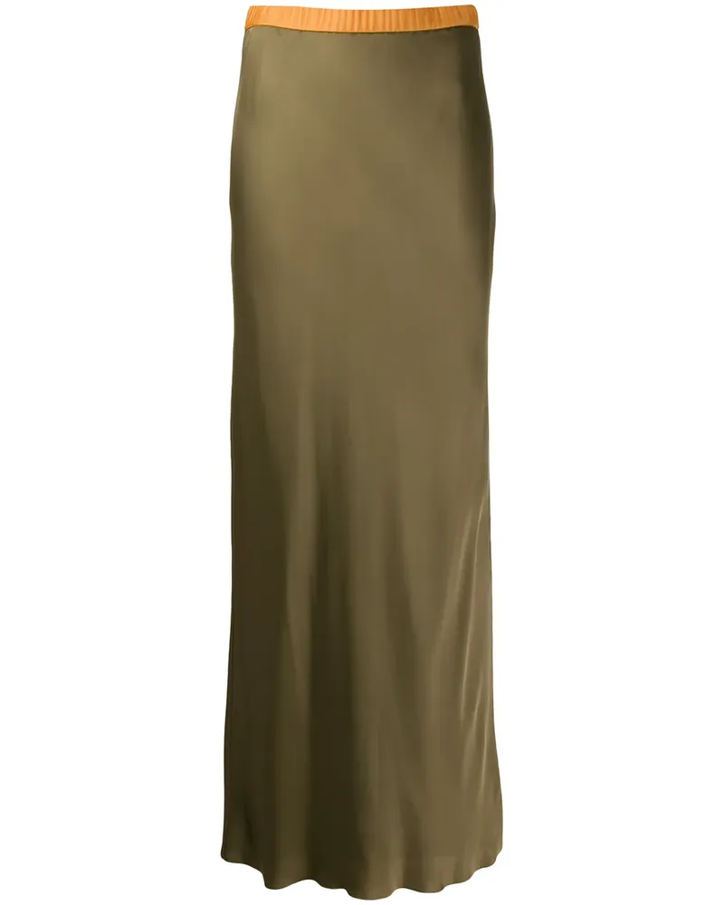 Helmut Lang Rock aus Satin - Braun Braun