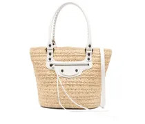 Mittelgroße Le City Basket Tote Bag - Nude