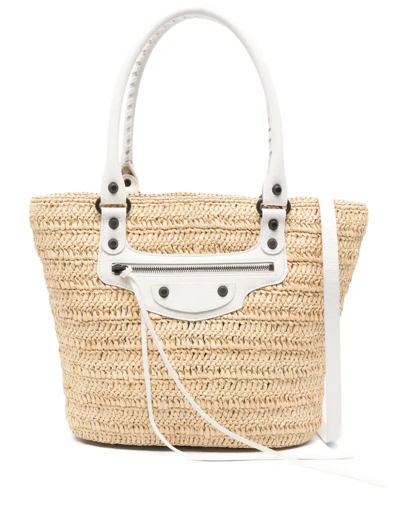 Balenciaga Mittelgroße Le City Basket Tote Bag - Nude Nude