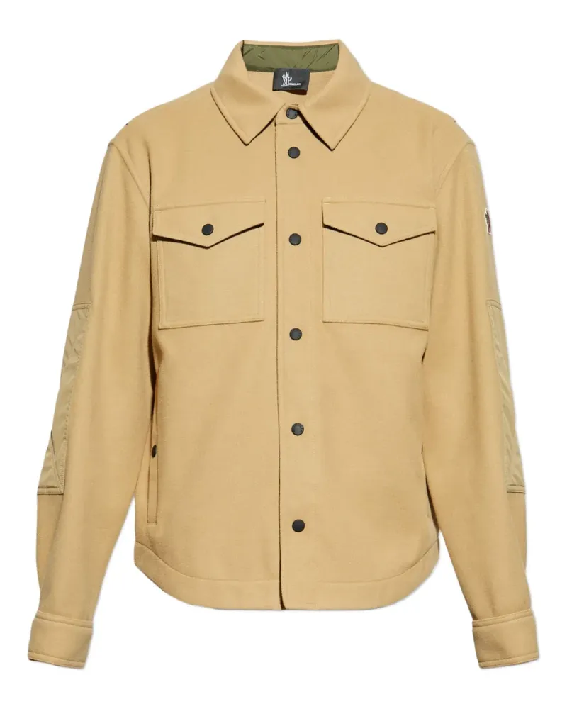 Moncler chest-pocket shirt - Nude Nude