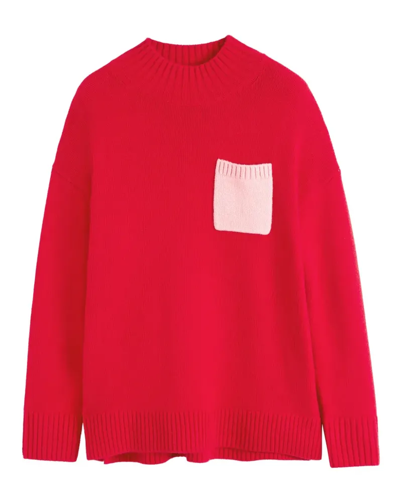 Chinti & Parker Pullover mit Brusttasche - Rot Rot