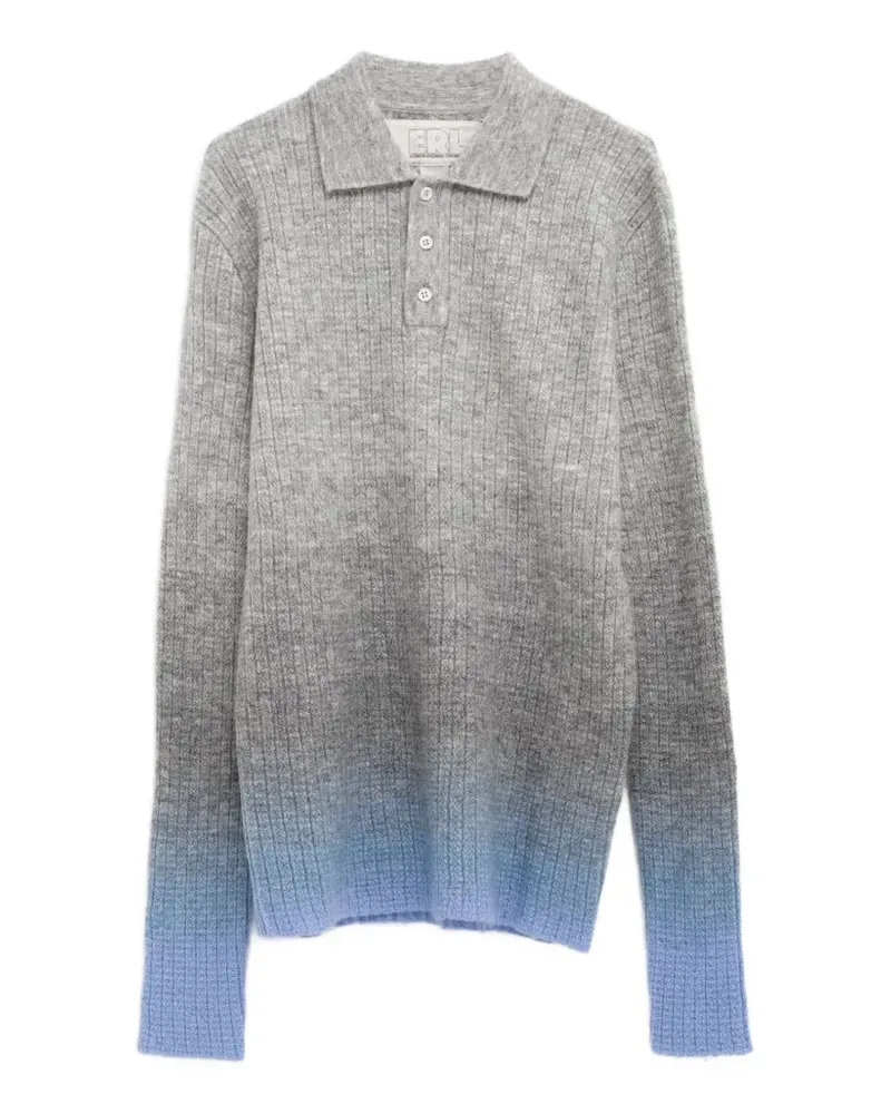ERL ribbed polo shirt - Grau Grau