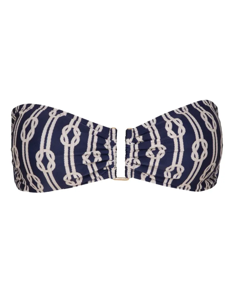 Lenny Niemeyer Gemustertes Rita Bikinioberteil - Blau Blau