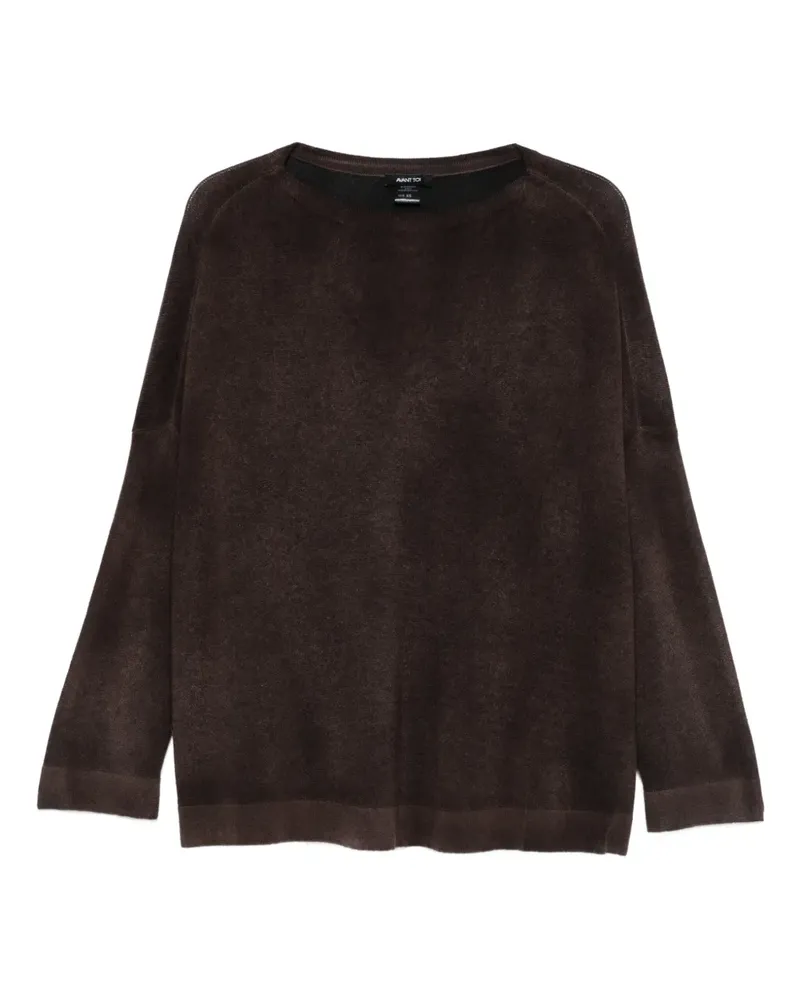 Avant Toi Klassischer Kaschmirpullover - Braun Braun