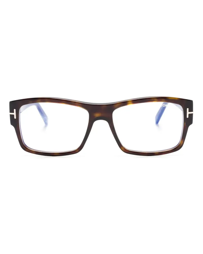 Tom Ford Brille mit eckigem Gestell - Braun Braun