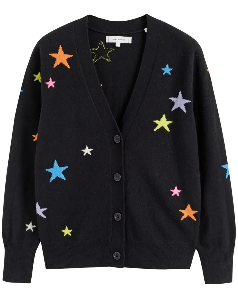 Chinti & Parker Star Cardigan - Schwarz Schwarz