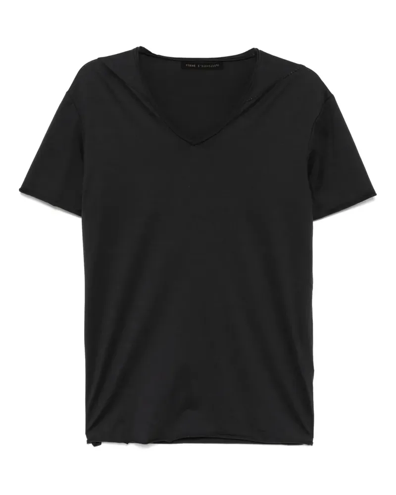 forme d'expression T-Shirt mit V-Ausschnitt - Grau Grau