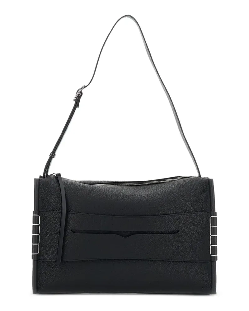 J.W.Anderson stitched-edge leather shoulder bag - Schwarz Schwarz