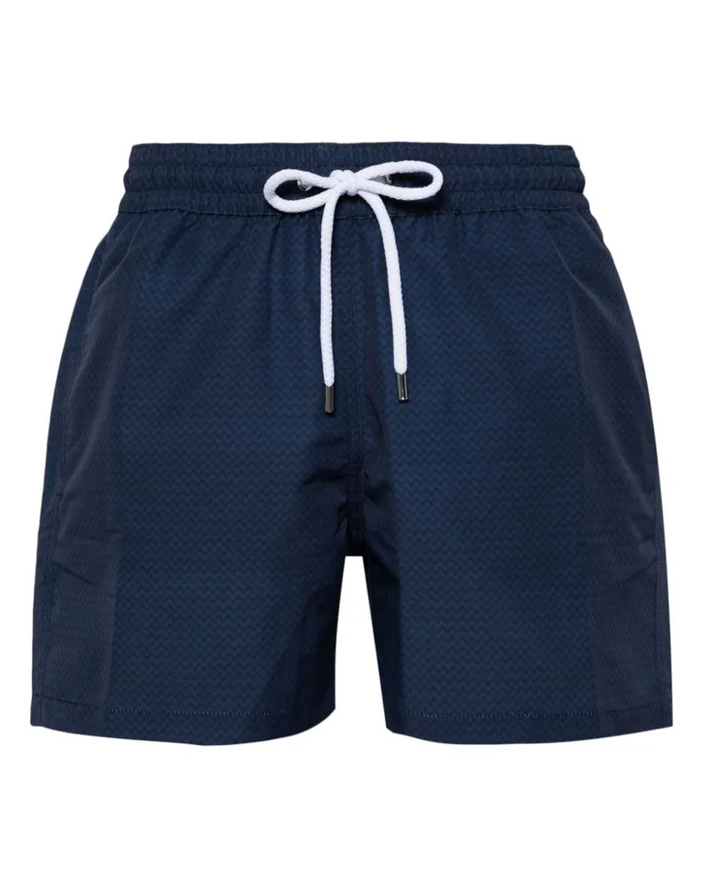 Frescobol Carioca Kordelzug-Badeshorts mit Copacabana-Print - Blau Blau