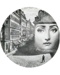 Fornasetti Tema e Variazioni' Wandteller Schwarz