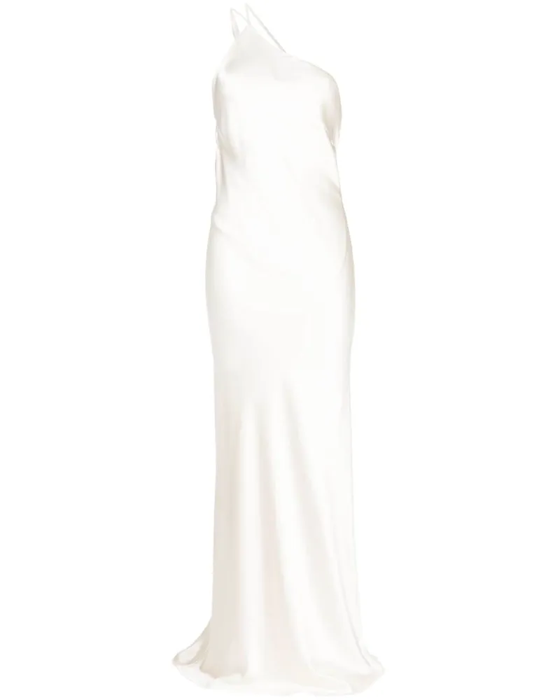 mason by michelle mason Einschultriges Midikleid - Weiß Weiß